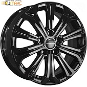 Khomen KHW 1610 6.5x16 5*108 ET45 DIA60.1 Black Литой