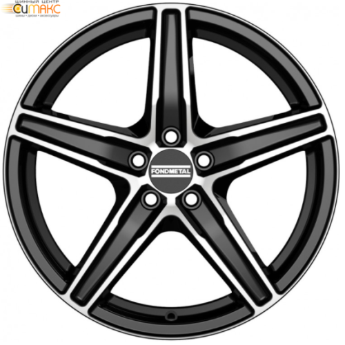 Fondmetal 8100 7x17 5*112 ET35 DIA75.1 Black Glossy Machined Литой