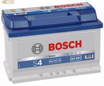 Аккумулятор BOSCH Silver 72 А/ч обратная R+ EN 680A, 278x175x175 0 092 S40 070 103