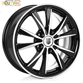 K&K Спайдер 6.5x16 5*100 ET38 DIA57.1 Алмаз черный Литой