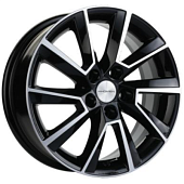 Khomen KHW 1507 6x15 5*100 ET40 DIA57.1 Black-FP Литой