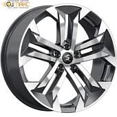 K&K КР015 7.5x19 5*114.3 ET40 DIA64.1 Diamond black gris Литой