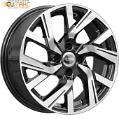 K&K КС1030 6x15 4*100 ET39 DIA60.1 Алмаз черный Литой