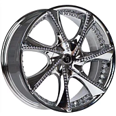 Mi-Tech MK-ZF09 8x18 5*114.3 ET38 DIA73.1 Chrome Swarovski Литой
