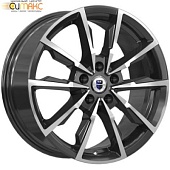 K&K Меренге 7.5x17 5*120 ET45 DIA72.6 Алмаз черный Литой