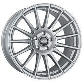 OZ Superturismo LM 8x18 5*112 ET48 DIA75.1 Matt Race Silver Black Lettering Литой
