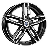 K&K Sayan 6x16 5*112 ET46 DIA66.6 Алмаз черный Литой