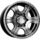 K&K Байконур 7x15 6*139.7 ET-5 DIA110.1 Дарк платинум Литой