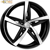 K&K Дольче Вита 7.5x18 5*108 ET45 DIA67.1 Алмаз черный Литой