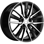 Khomen KHW 1807 8x18 5*112 ET48 DIA57.1 Black-FP Литой
