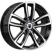 K&K Каланг 6.5x17 5*112 ET43 DIA66.6 Алмаз черный Литой