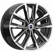 K&K Лацио 7.5x17 5*108 ET45 DIA67.1 Алмаз черный Литой