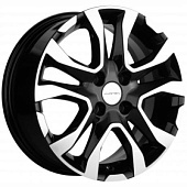 Khomen KHW 1503 6x15 4*100 ET45 DIA56.6 Black-FP Литой