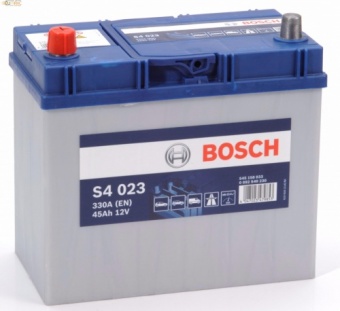 Аккумулятор BOSCH Silver 45 А/ч прямая L+ EN 330A, 238x129x227 0 092 S40 230