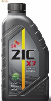 Масло ZIC X7 Diesel 10W40 моторное синтетическое 1 л
