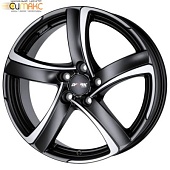 Alutec Shark 6x16 4*108 ET25 DIA65.1 Racing black front polished Литой