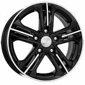 K&K Trinity 6.5x16 5*114.3 ET35 DIA67.1 Алмаз черный Литой
