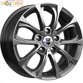 K&K Urals 6.5x15 5*108 ET50 DIA63.3 Дарк платинум Литой