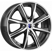 K&K Арнар 6x15 4*100 ET45 DIA67.1 Алмаз черный Литой
