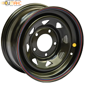 Off Road Wheels Nissan/Toyota 8x17 6*139.7 ET0 DIA110.1 Black Штампованный