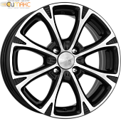 K&K Блюз 6x15 4*100 ET39 DIA56.6 Алмаз черный Литой