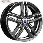 K&K Sayan 6x16 5*100 ET38 DIA57.1 Дарк платинум Литой