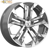 K&K КР015 7.5x19 5*108 ET38 DIA60.1 Diamond gloss graphite Литой