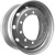 Asterro 10/335/281/120 11.75x22.5 10*335 ET120 DIA281 Silver Штампованный