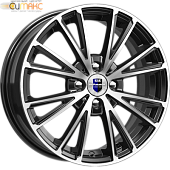 K&K Меандр 6x16 4*100 ET40 DIA67.1 Алмаз черный Литой