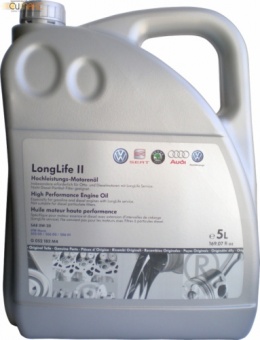 Масло VAG Longlife II 0W30 моторное синтетическое 5 л  VW AD Longlife II