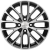 Khomen KHW 1506 6x15 4*100 ET37 DIA60.1 Black-FP Литой
