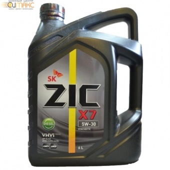 Масло ZIC X7 Diesel 5W30 моторное синтетическое 6 л
