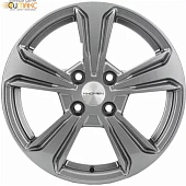 Khomen KHW 1502 6x15 4*100 ET45 DIA56.6 Gray-FP Литой