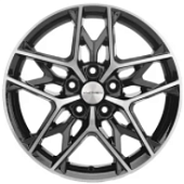 Khomen KHW 1709 7x17 5*110 ET40 DIA67.1 Black-FP Литой