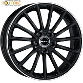 MAK Komet 7.5x17 5*112 ET36 DIA66.6 Gloss Black Mirror Ring Литой