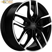 Khomen KHW 1708 6.5x17 5*108 ET43 DIA65.1 Black-FP Литой