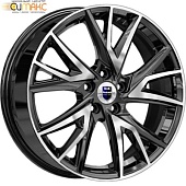 K&K Кайлас 6.5x18 5*108 ET43 DIA65.1 Алмаз черный Литой