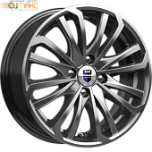 K&K Рим 6.5x16 4*100 ET45 DIA67.1 Дарк платинум Литой