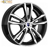 K&K Samara 6x16 4*100 ET45 DIA67.1 Алмаз черный SK Литой