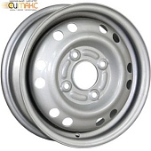 Trebl 6445 6x15 4*100 ET39 DIA56.6 Silver Штампованный