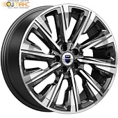 K&K Галего 7.5x19 5*108 ET33 DIA67.1 Алмаз черный Литой