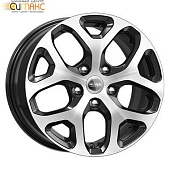 K&K КС869 6.5x16 4*100 ET43 DIA60.1 Алмаз черный Литой