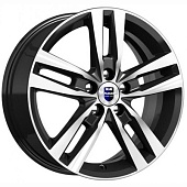 K&K Rassvet 6.5x16 5*100 ET38 DIA67.1 Алмаз черный Литой