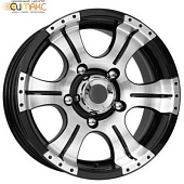 K&K Байконур 8x16 5*139.7 ET0 DIA110.1 Алмаз черный Литой