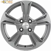 Khomen KHW 1502 6x15 4*100 ET48 DIA54.1 Gray Литой
