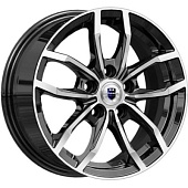 K&K Фрост 6.5x15 5*100 ET45 DIA67.1 Алмаз черный Литой