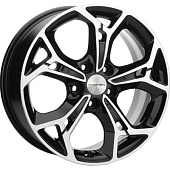 Khomen KHW 1702 7x17 5*114.3 ET48 DIA56.1 Black-FP Литой