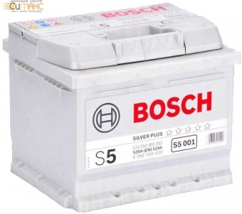Аккумулятор BOSCH Silver Plus 52 А/ч обратная R+ EN 520A, 207x175x175 0 092 S50 010