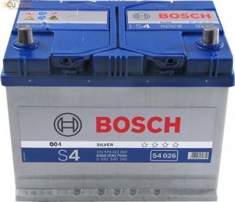 Аккумулятор BOSCH Silver 70 А/ч обратная R+ EN 630A, 261x175x220 0 092 S40 260