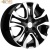 Khomen KHW 1503 6x15 4*100 ET40 DIA60.1 Black-FP Литой